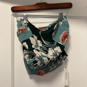 Floral Print Tube Top